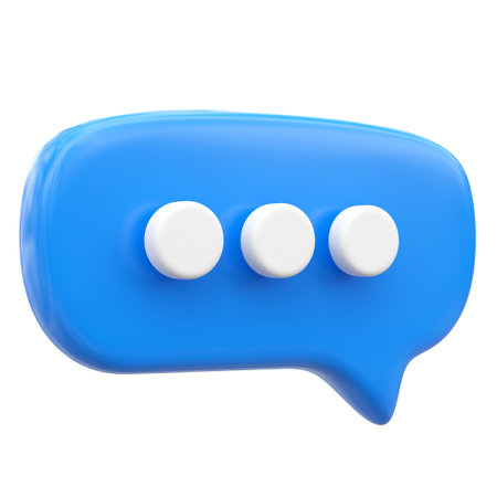 3D live chat icon. Message icon. 3D element.の写真素材