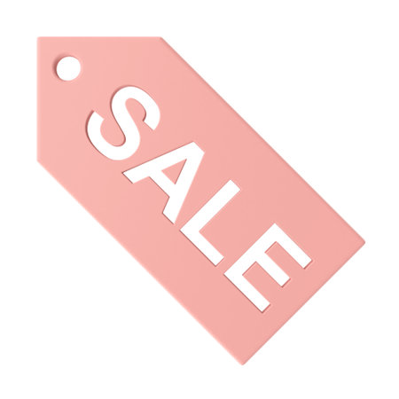 Sale tag. Sale label. 3D tag.の写真素材