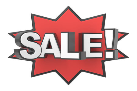 Sale badge. 3D illustration.の写真素材