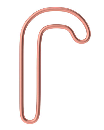 Christmas line art. Christmas candy cane. 3D illustration.の写真素材