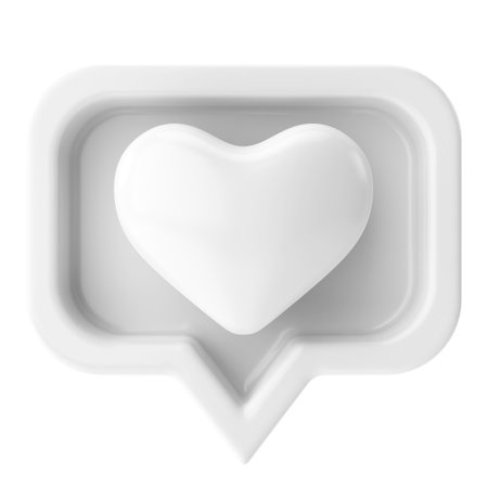 3D like icon. 3D icon. 3D illustration.の写真素材
