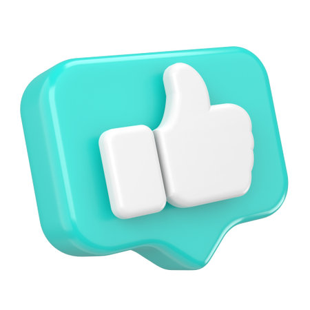 3D like icon. 3D illustration.の写真素材