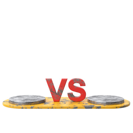 3D product display stand. Product comparative. 3D illustration.の写真素材