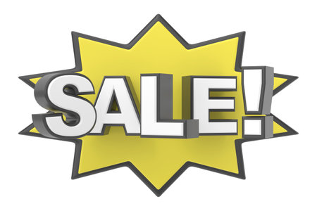 Sale badge. 3D illustration.の写真素材