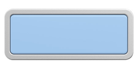 3D button. Empty button. 3D illustration.の写真素材