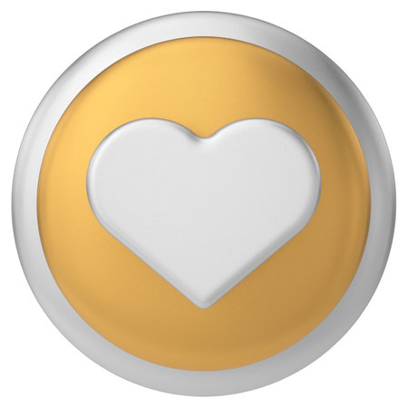 Like icon. like button. 3D illustration.の写真素材
