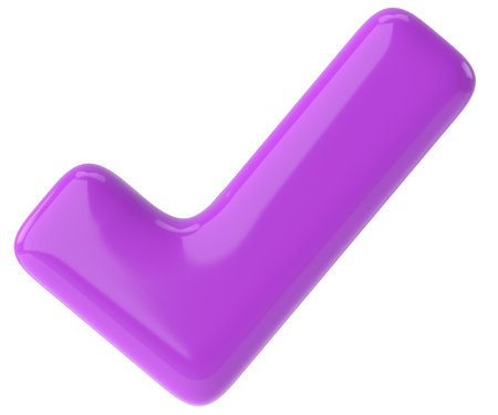 3D checkbox. Check mark. 3D illustration.の写真素材