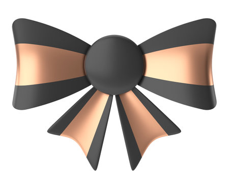 Ribbon. 3D illustration. 3D rendering.の写真素材