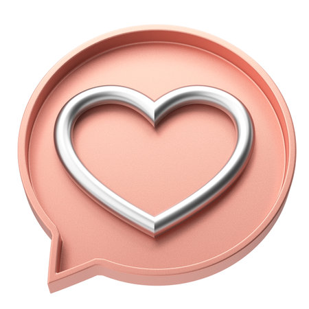 3D love icon. Valentine decoration.の写真素材