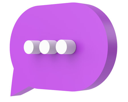 Live chat icon. 3D icon. 3d illustration.の写真素材