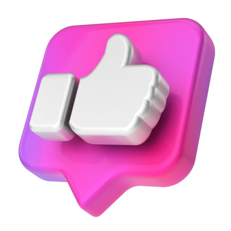 3D like icon. 3D illustration.の写真素材