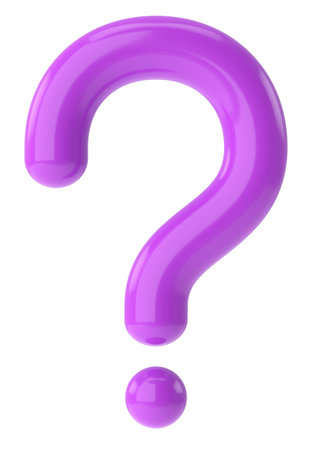 Question mark sign. 3D illustration.の写真素材