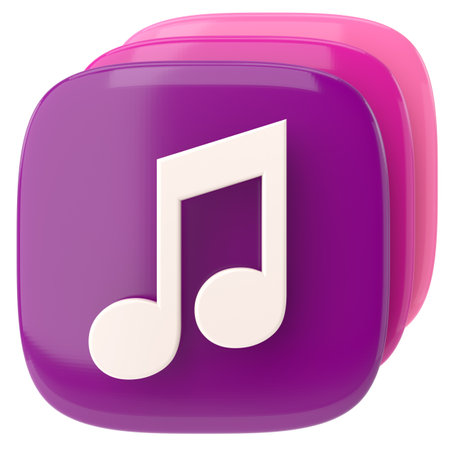 Music icon. Music Symbol. 3D illustration.の写真素材