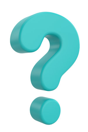 Question mark sign. 3D illustration.の写真素材