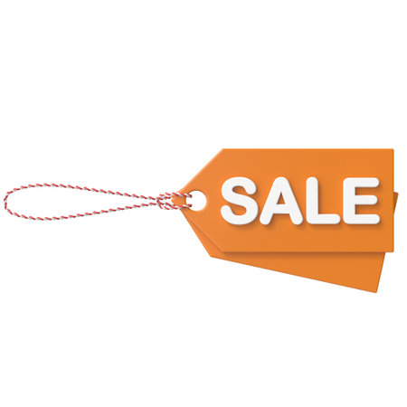 Sale tag. Sale label. 3D tag.の写真素材