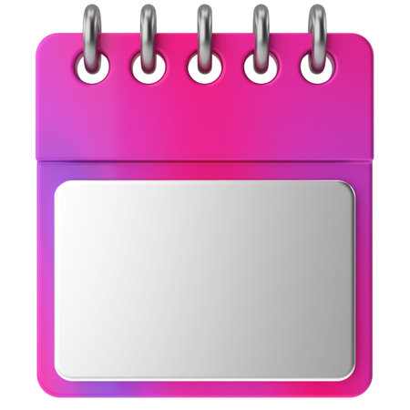Empty calendar. 3D calendar. 3D illustration.の写真素材