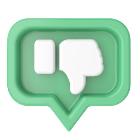 3D dislike icon. 3D illustration.の写真素材