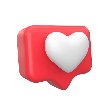 Like icon design. 3D like icon. 3D illustration.の写真素材