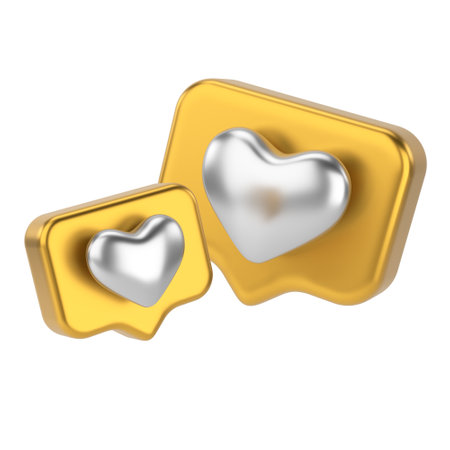 3D like icon. 3D icon. 3D illustration.