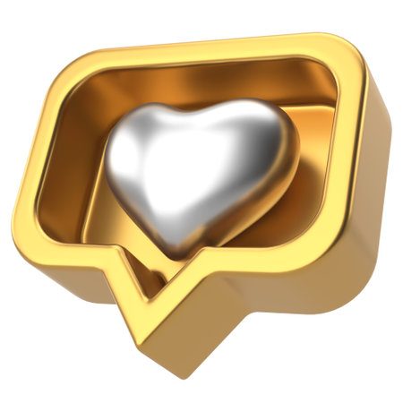 3D like icon. 3D icon. 3D illustration.の写真素材