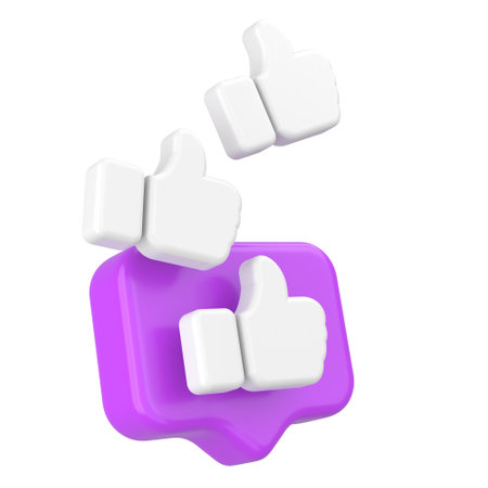 3D like icon. 3D illustration.の写真素材