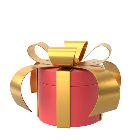 3D gift box. 3D illustration.の写真素材