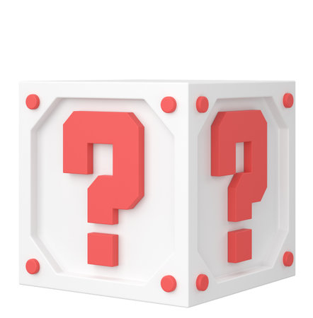 Mystery box. Lucky box. 3D illustration.の写真素材