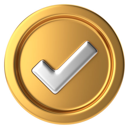 Check mark. Checkbox. 3D illustration.の写真素材