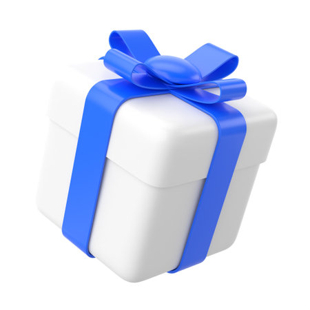 3D gift box. 3D element. 3D illustration.の写真素材