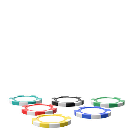Casino chips. 3D chip.の写真素材