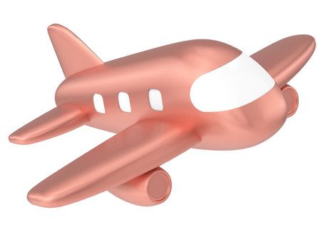 Airplane 3D. Travel element. 3D illustration.の写真素材