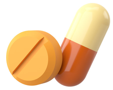 Medicine. 3D drug. 3D illustration.の写真素材