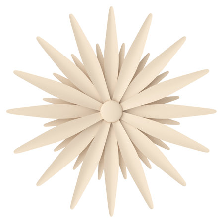 Paper flower. 3D illustration.の写真素材