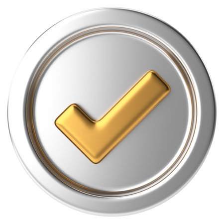 Check mark. Checkbox. 3D illustration.の写真素材