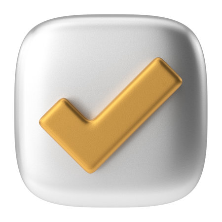 Checkbox. Check mark. 3D illustration.の写真素材