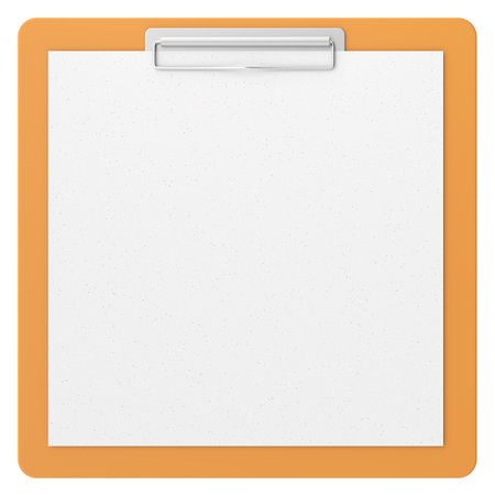 Clipboard with note paper. 3D illustration.の写真素材