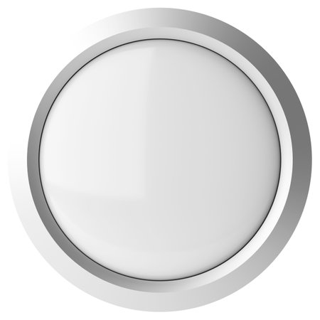 3D button. Empty button. 3D illustration.の写真素材