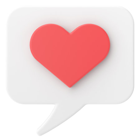 3D love icon. Valentine decoration. 3D illustration.の写真素材