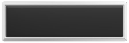 3D button. Empty button. 3D illustration.の写真素材
