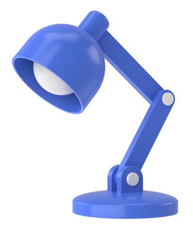 Table lamp. Desk lamp. 3D illustration.の写真素材