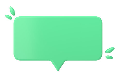 Speech bubble. Chat bubble. 3D illustration.の写真素材