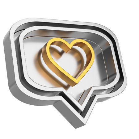 3D like icon. 3D icon. 3D illustration.の写真素材