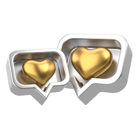 3D like icon. 3D icon. 3D illustration.の写真素材