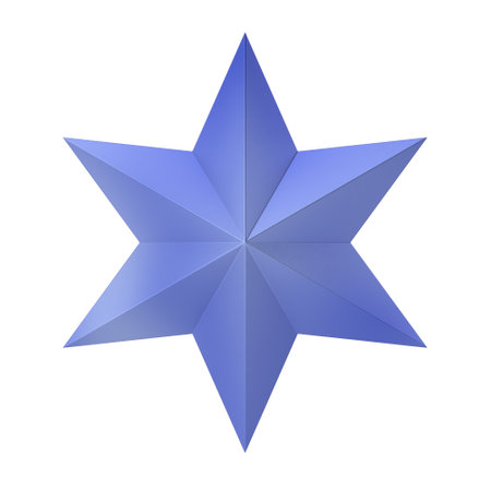Star. 3D Christmas element.の写真素材