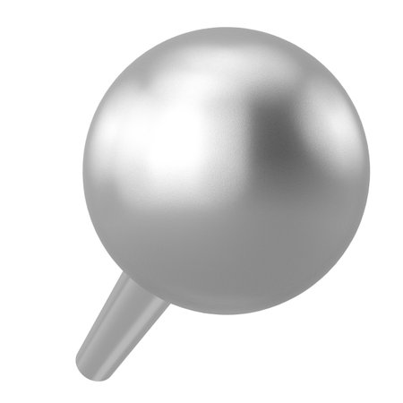 Push pin. Drawing pin. 3D pin. 3D illustration.の写真素材