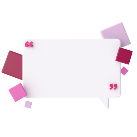 Speech bubble. 3D text box.の写真素材