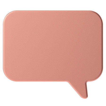 Speech bubble. Speech balloon. Text box. 3D illustration.の写真素材