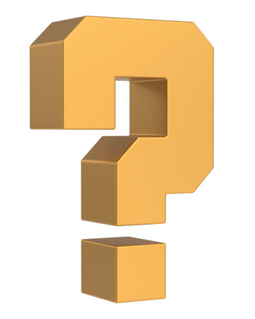 Question mark sign. 3D question mark.の写真素材