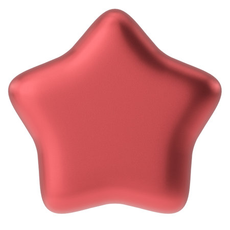 3D star. 3D illustration.の写真素材