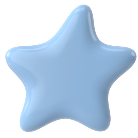 3D star. 3D illustration.の写真素材